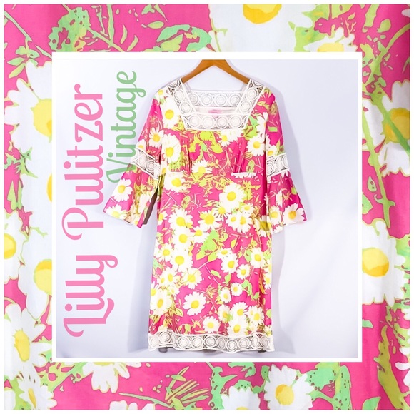 LILLY PULITZER Empire Pink Daisy dress - Picture 13 of 16